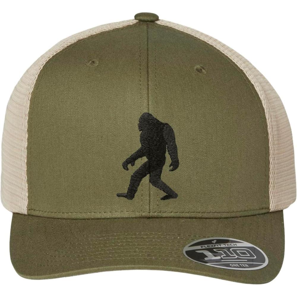 image:imageBlack Lantern Bigfoot Trucker Hat  Adjustable Mesh Back Outdoor Cap for Men ampamp Women  Hiking Camping ampamp Adventure HatOliveTan