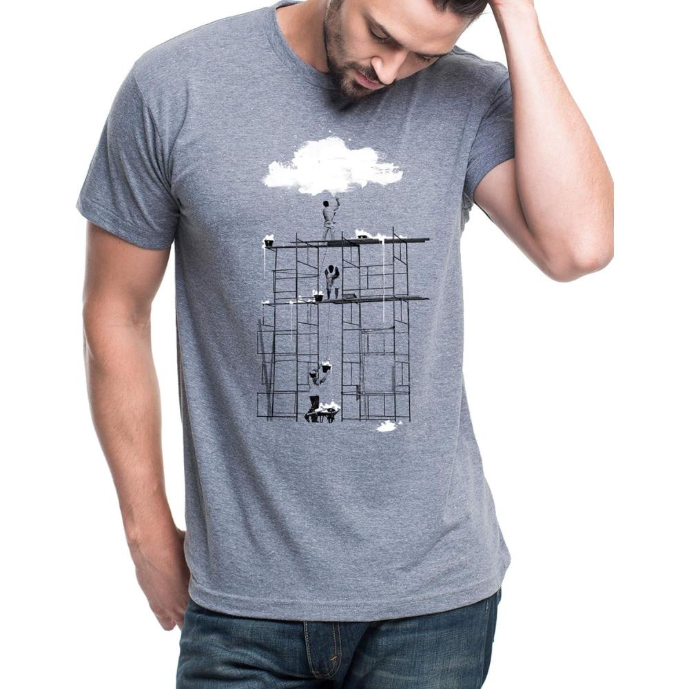 image:imageBlack Lantern Graphic TShirt  Screen Printed Outdoor Tee  Essential for Nature Enthusiast  Mens Casual Fit Handmade TShirt  Quality Fabric  Urban Graphic Pop Art Design Size Small  XXLarge