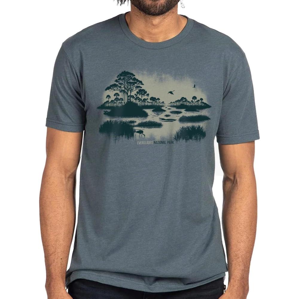 image:imageBlack Lantern National Park TShirt  Mens Graphic Tee  Handmade Outdoor Nature Shirt  Casual Fit SXXLEverglades