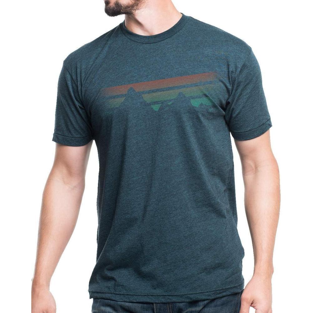 image:imageBlack Lantern Nature TShirt  Screen Printed Mountain Graphic Tee for Men Comfortable Outdoor ShirtMountain Fade