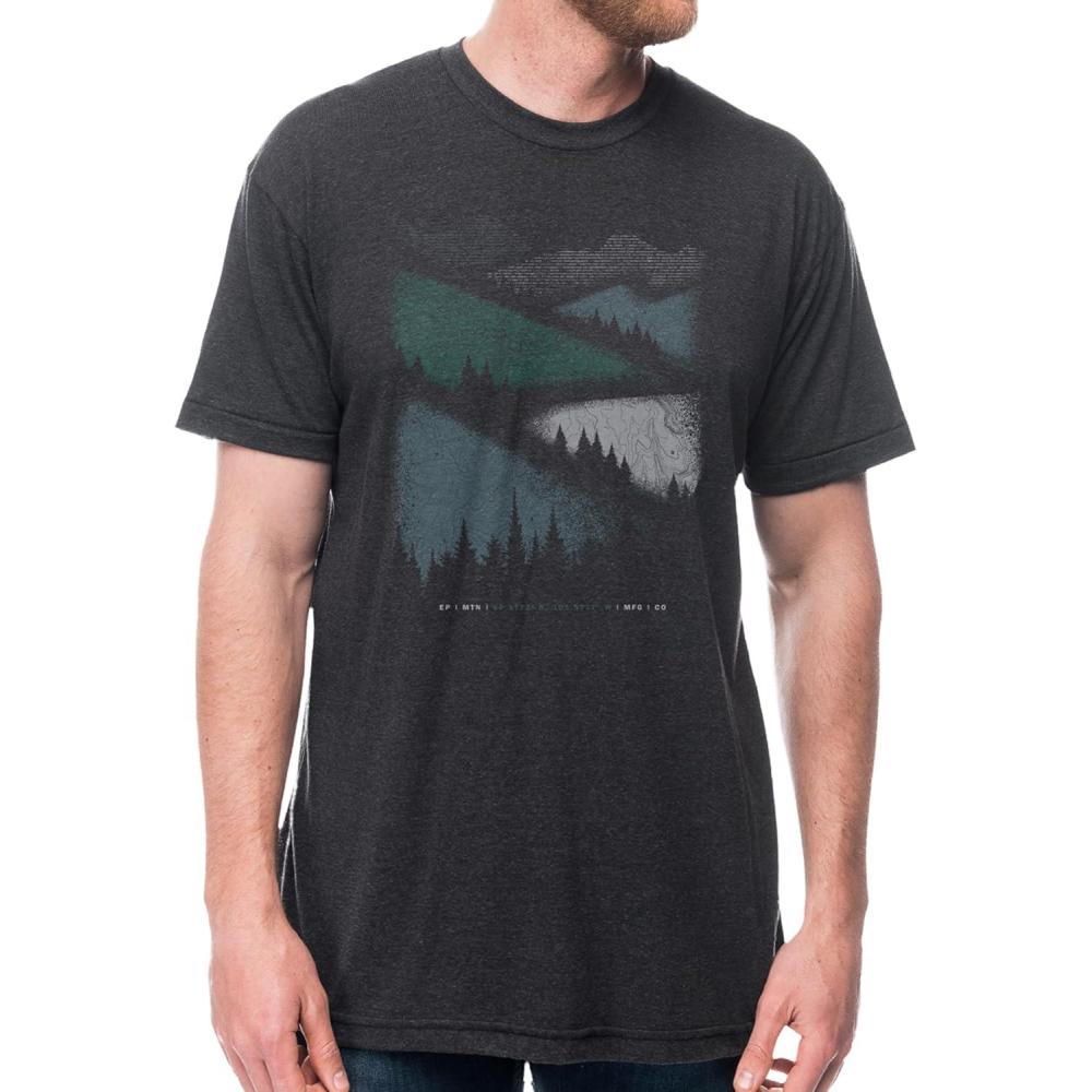 image:imageBlack Lantern Nature TShirt  Screen Printed Mountain Graphic Tee for Men Comfortable Outdoor ShirtMountain Roads