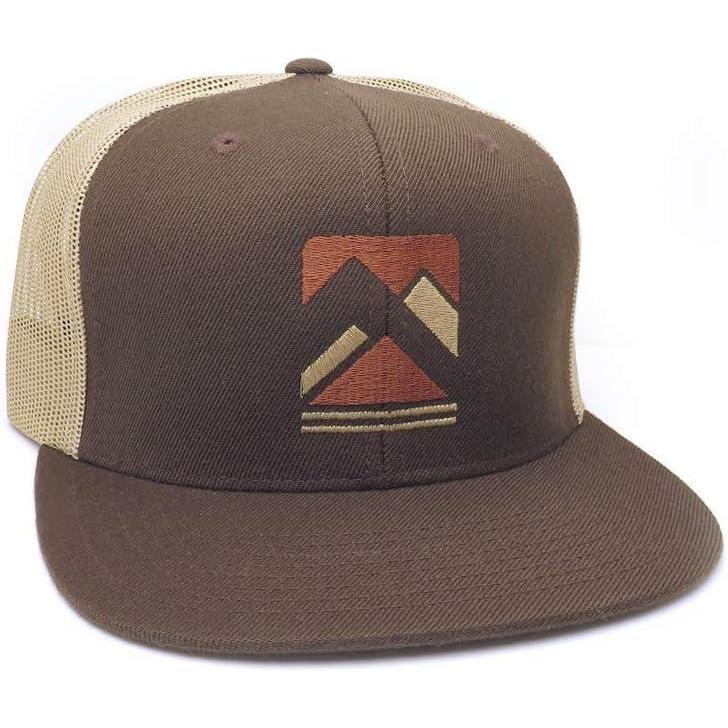 image:imageBlack Lantern Trucker Trucker Hat  Brown ampamp Tan Vintage Inspired Cap for Outdoor Enthusiasts  Rustic Mountain  Brown and Tan Mesh Backed Trucker Hat for Hiking Camping  Outdoor Aesthetic Headwear