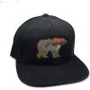 image:imageBlack Lantern Snapback Hat  Outdoor Nature Cap for Men Curved Bill Pro Style Baseball Hat with Clean Modern DesignBear and Forest