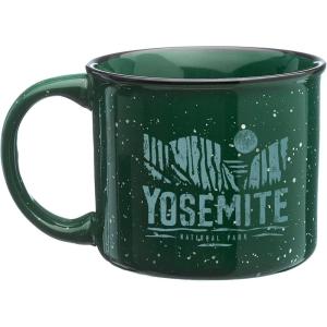 Black Lantern Coffee Mugs – Speckled Ceramic Coffee Mug – Microwable Coffee Cup with Handle – Tea Mugs for Men and Women – Rustic Yosemite National Park Ceramic Mug