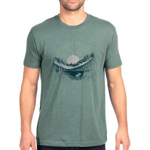 Black Lantern National Park T-Shirt – Men’s Graphic Tee | Handmade Outdoor Nature Shirt | Casual Fit (S–XXL)(Glacier)