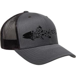 Black Lantern Trucker Hat – Curved Bill Snapback Cap for Men & Women, Outdoor Nature Headwear(Fish & Animal – Wild)