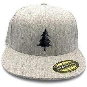 Split Tree Classic Outdoor Nature Hat for Men by Black Lantern – Heather Gray Pine Tree Ball Cap