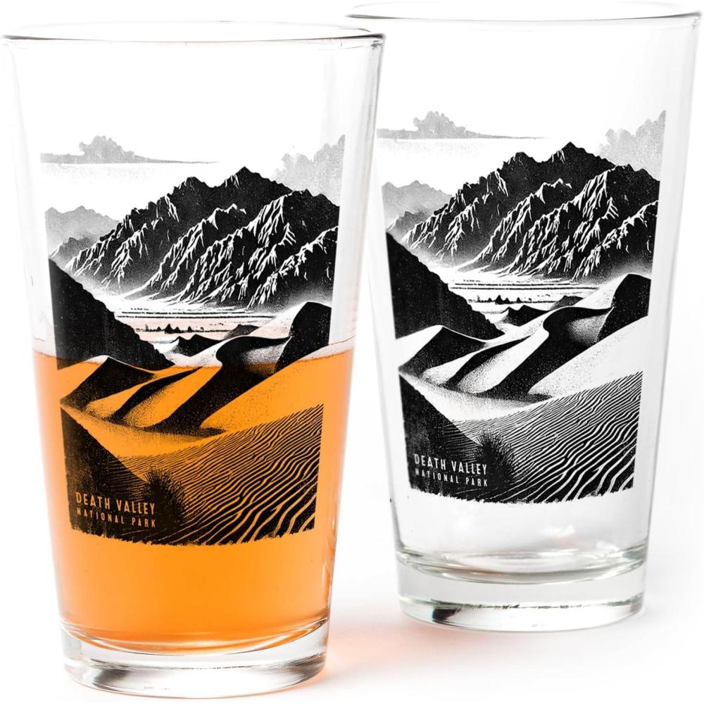 image:imageBlack Lantern Themed Pint Glasses  National Park Designs for Craft Beer Enthusiasts and Home Bars  Set of Two 16oz Glasses Unique Everyday Drinking Glasses amp Glassware Set of 2 CanyonlandsDeath Valley