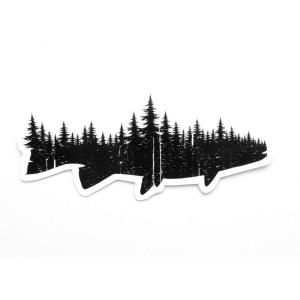 Black Lantern Outdoor Stickers – Nature Themed Decals – Nature Mountain & Outdoor Themed Vinyl Decal For Cars, Water Bottles and Coolers – Gifts for Nature Lovers (Mountain Goat)(Fish & Forest)