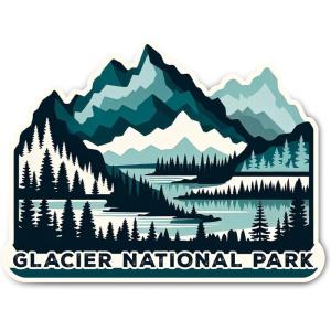 Vinyl Stickers by Black Lantern – Outdoor Stickers & Car Decals – Glacier National Park Sticker and Decal – Water Bottle Stickers and Computer Decals – Colorful Sticker for GlacierNational Park
