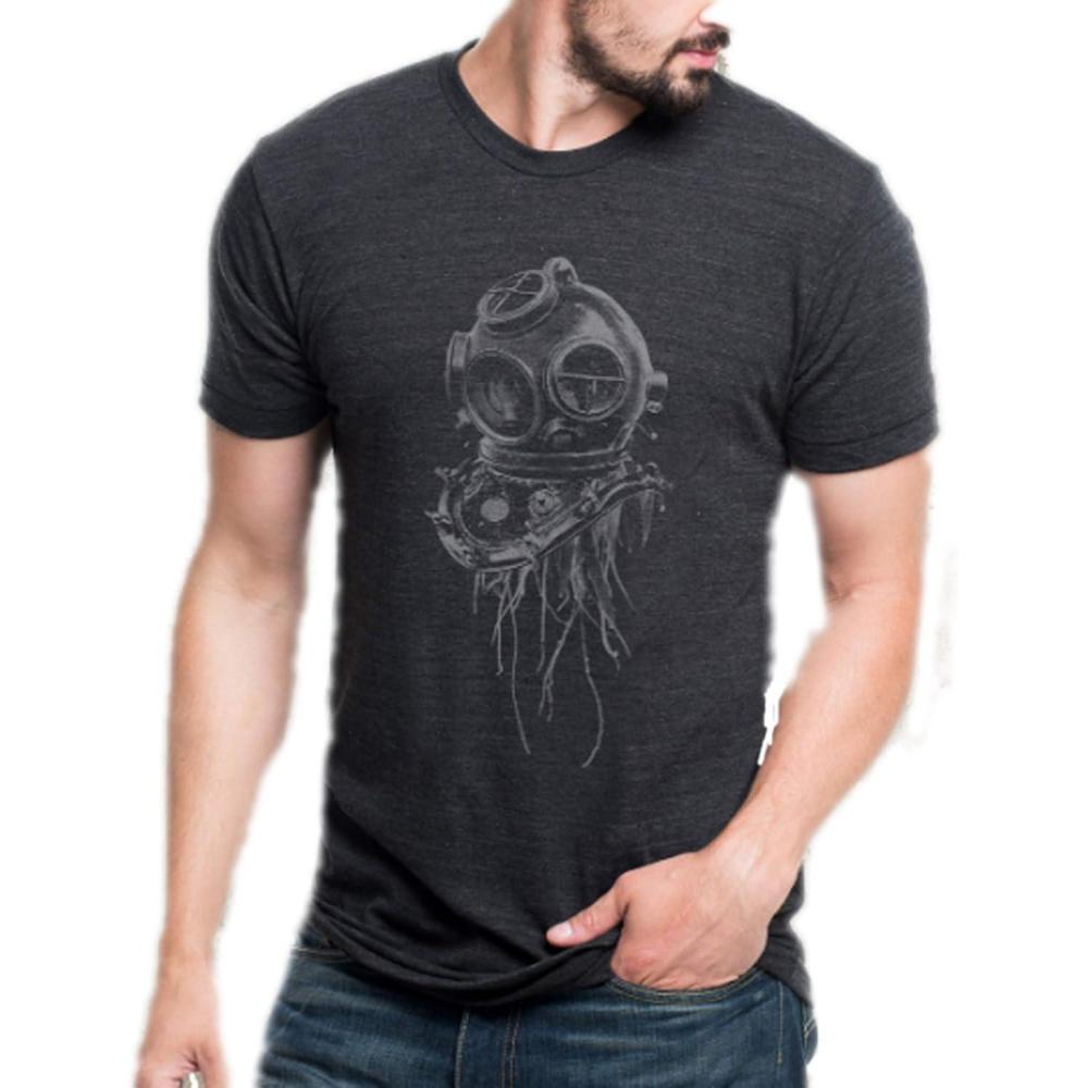 image:imageBlack Lantern Graphic TShirt  Screen Printed Outdoor Tee  Essential for Nature Enthusiast  Mens Casual Fit Handmade TShirt  Quality Fabric  Jellyfish Design Size Small  XXLarge TriBlack